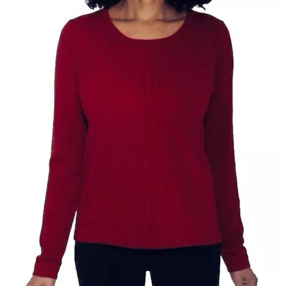 Mario Serrani Sweaters - NWT Mario Serrani Women's Crew Neck Cashmere Sweater Red Size XL $100 11HL337